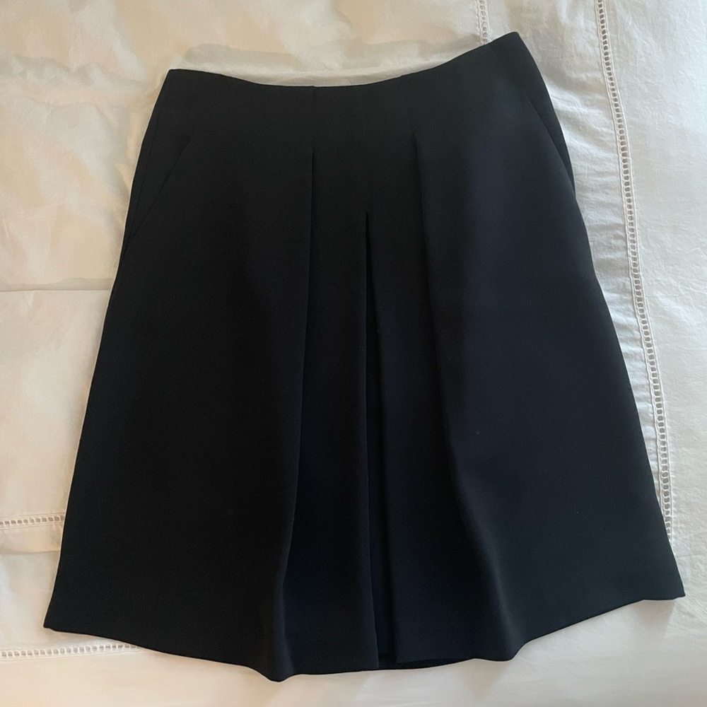 Vince, a line pleated black skirt
